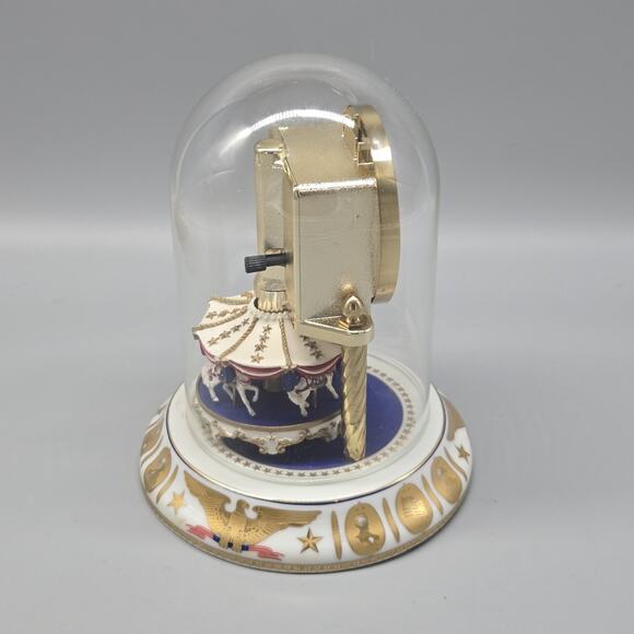 Freundl Americana Porcelain Clock Made In Germany Eagle + Presidents - Picture 5 of 10